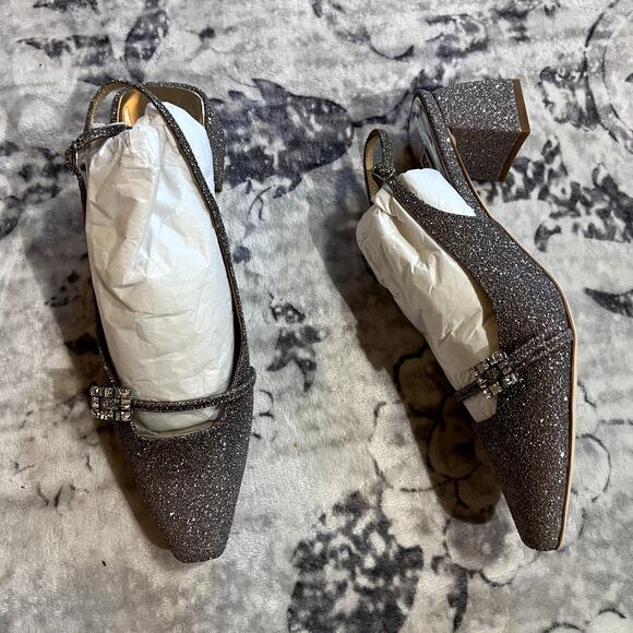 Badgley Mischka Buena Slingback Heel Sz 9 - Picture 2 of 9